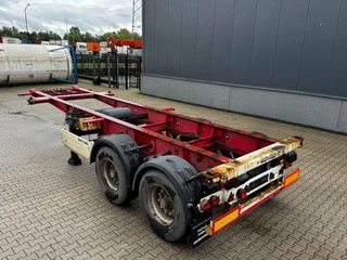 Krone N/A 2009 - 2-assig 20FT chassis, BPW + trommel, luchtvering, leeggewicht: 3.180kg image 6