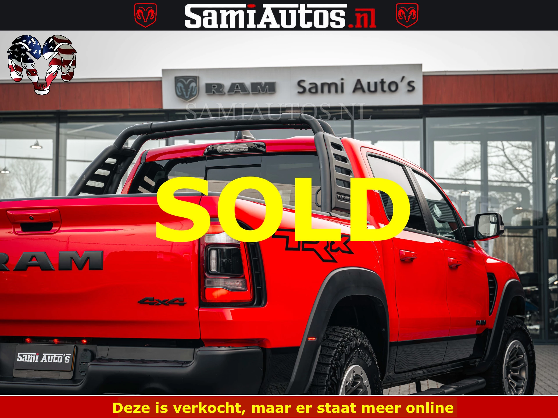 Dodge Ram Pick-Up 2023 - TRX HELLCAT | 6.2 V8 702PK | FLAME RED | BOM VOL | CARBON | RAMBAR | HUD | LPG | BEAD-LOCK WHEELS | immagine 12