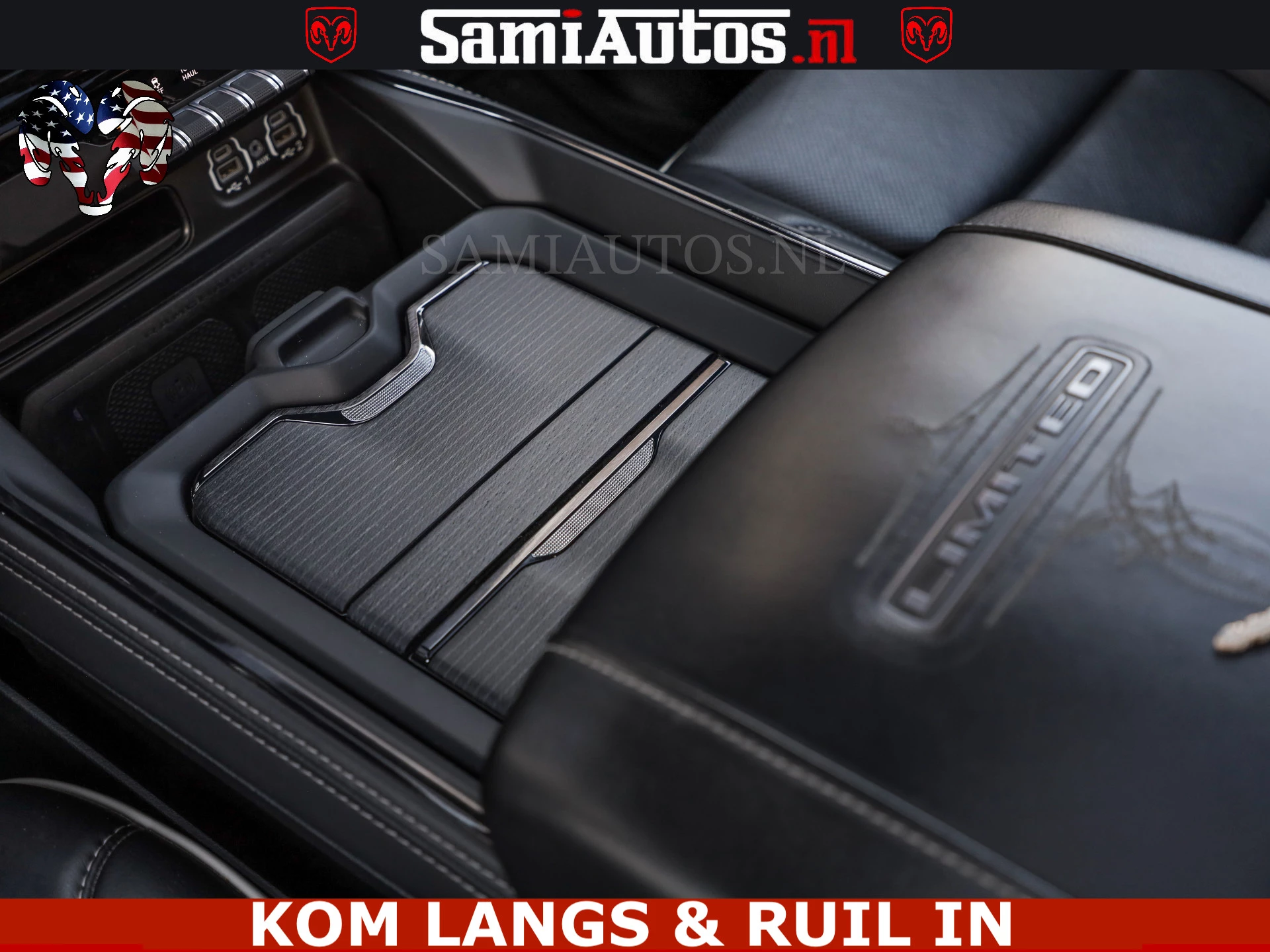 Dodge Ram Pick-Up 2023 - LIMITED NIGHT 5.7 V8 402PK | HUD | 4PL WHEELS | LUCHTVERING |OPEN UILAAT KLEP | BOM VOL | GRANITE CRYSTAL | DC | immagine 17