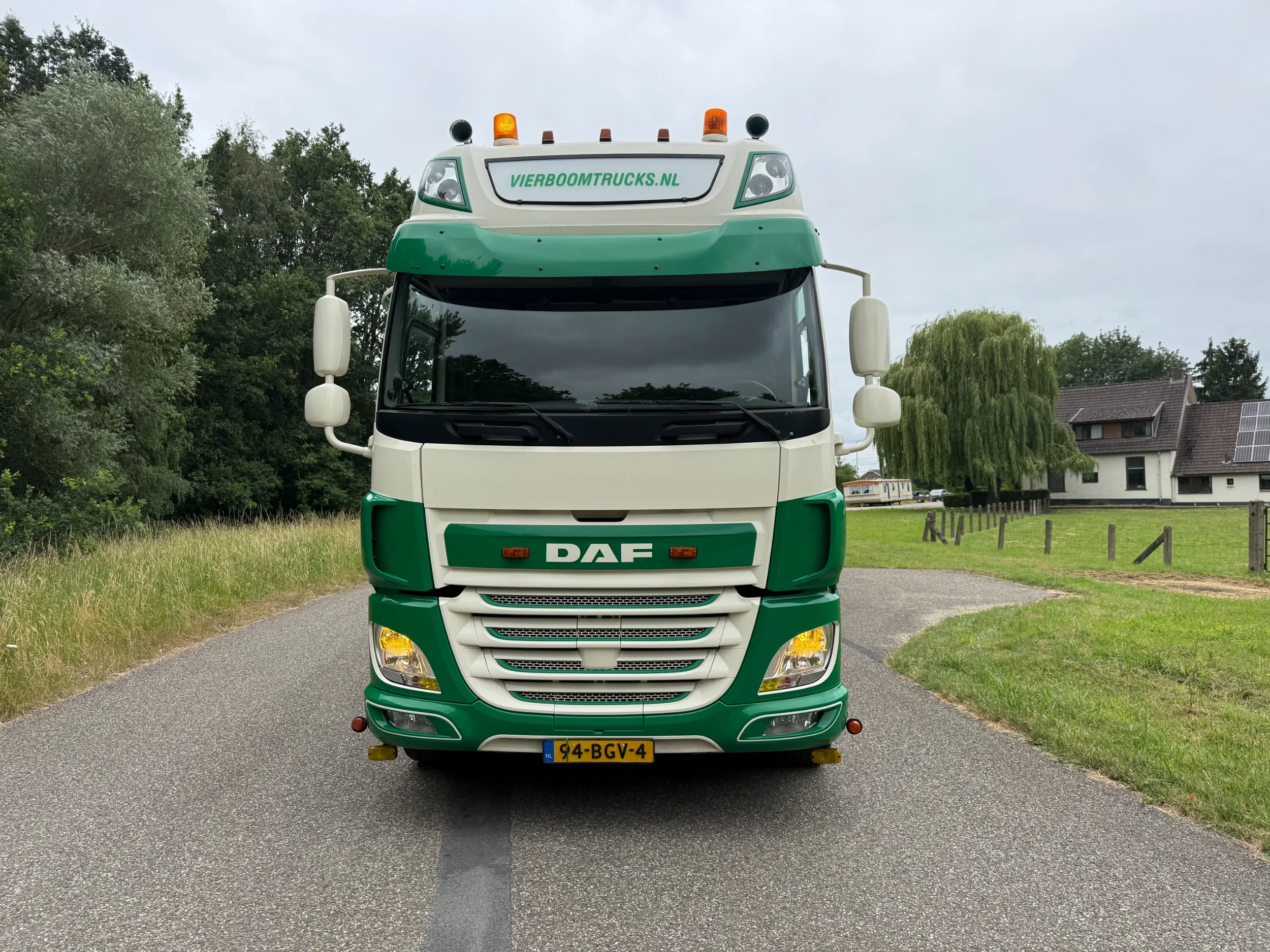 DAF CF 440 2016 - CF440 6X2 Bakwagen met 2 assige Floor schamel aanhangwagen NIEUWSTAAT afbeelding 6