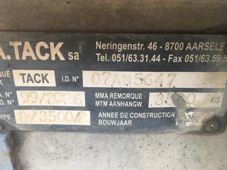 Tack N/A 2007 - B3500-2 2 As Wipkar - Dieplader Open, 06-WGK-8  Nieuwe bodem ! obrazek 16