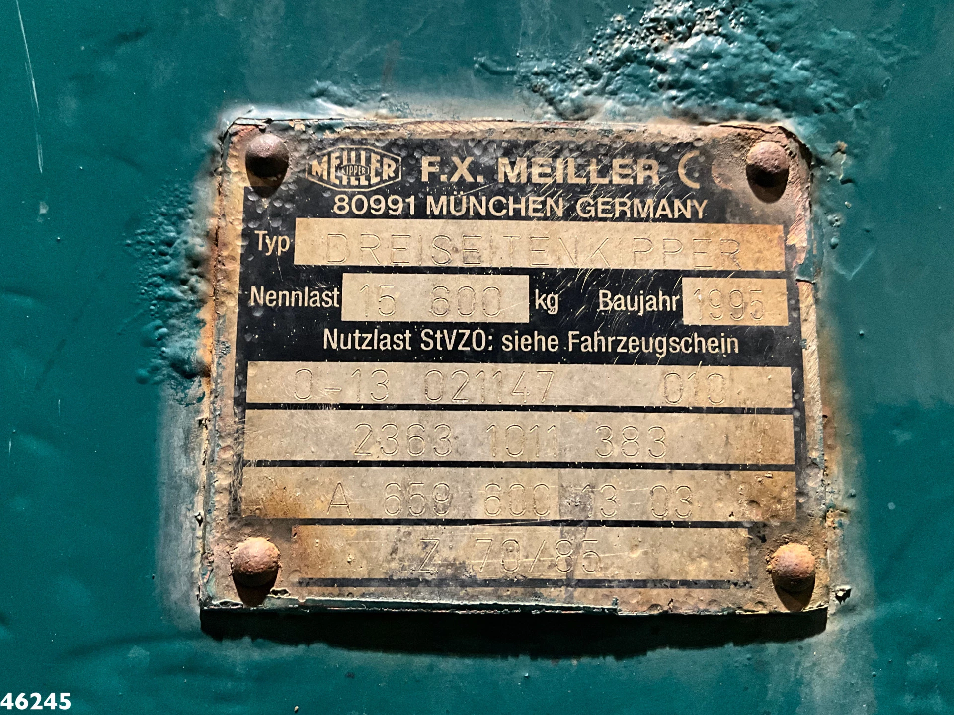 Mercedes-Benz 2638 AK V8 6x6 Manual Full steel suspension Meiller 10m³ kipper 1995 immagine 21
