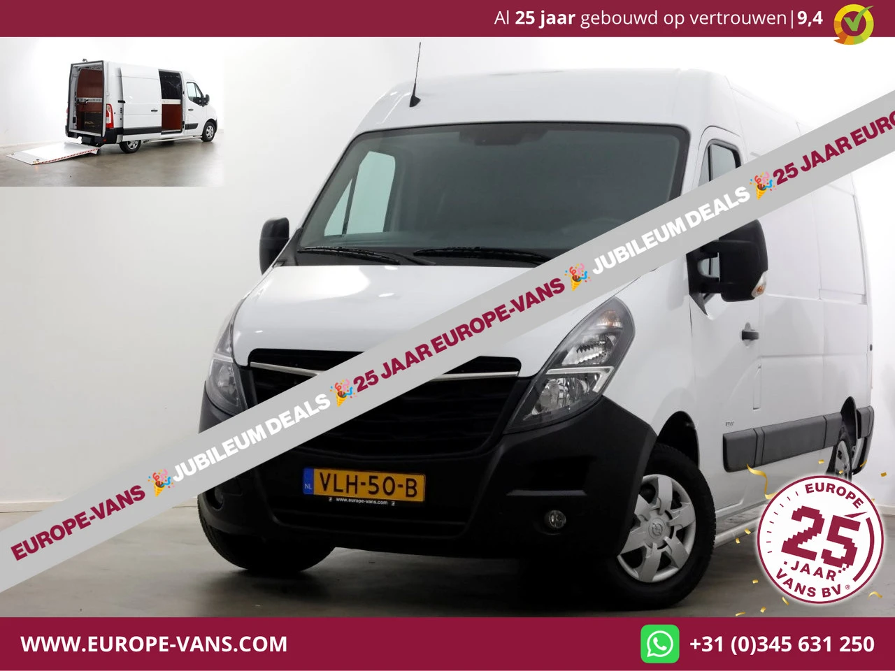 Opel Movano 2021 - 2.3 Turbo 136pk L2H2 Airco/Camera Laadklep 500kg 08-2021 image 1