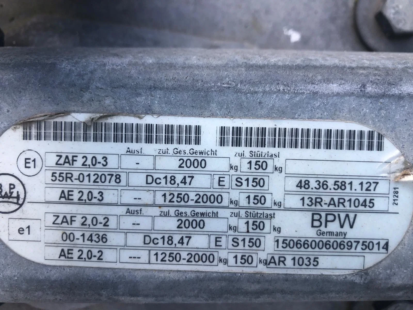 Hapert 2015 - K2000 Gesloten Tandemas aanhangwagen 2 achterdeuren 61-WL-TG afbeelding 14