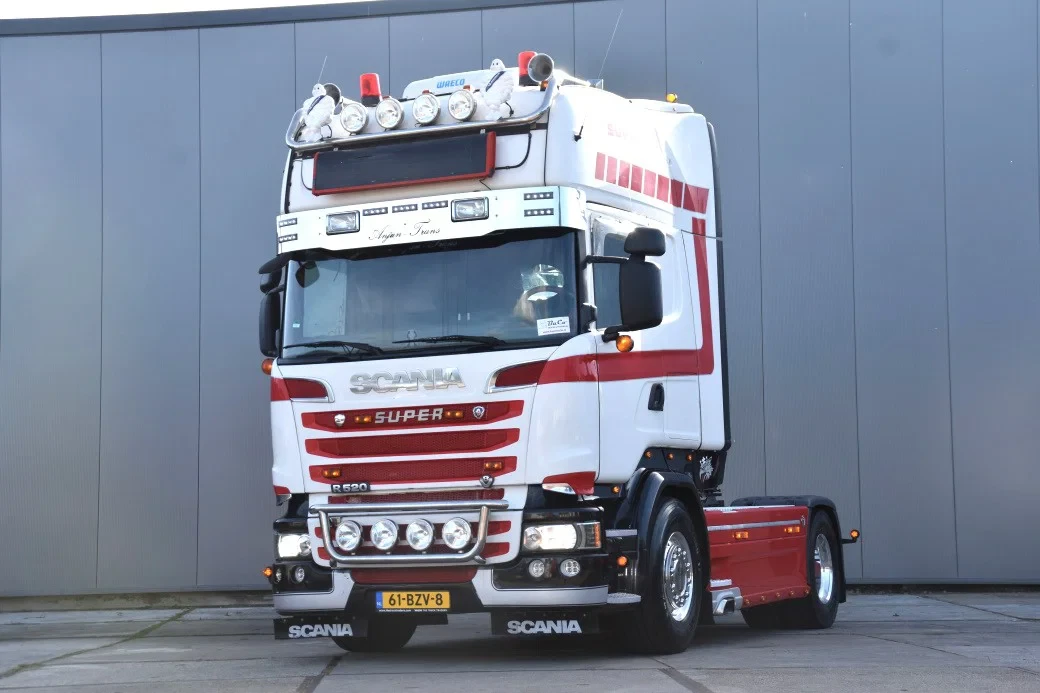 Scania R 2014 - R520 V8 TL V8 4x2 - NEW TACHO - RETARDER - SPECIAL INTERIOR - PARK. AIRCO - HYDRAULICS/COMPRESSOR - ALCOA'S - XENON - afbeelding 1