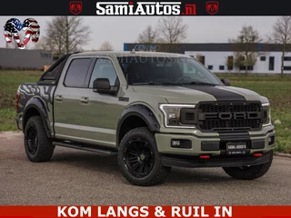 Dodge Ram Pick-Up 2018 - FORD F150 5.0 V8 4X4 | MAT OLIVE GREEN | BIJTELLING VRIJ | ZEER DIK | CAMERA | 3500KG | PANORAMA | LEDER | GO RHINO ROLLBAR | immagine 72