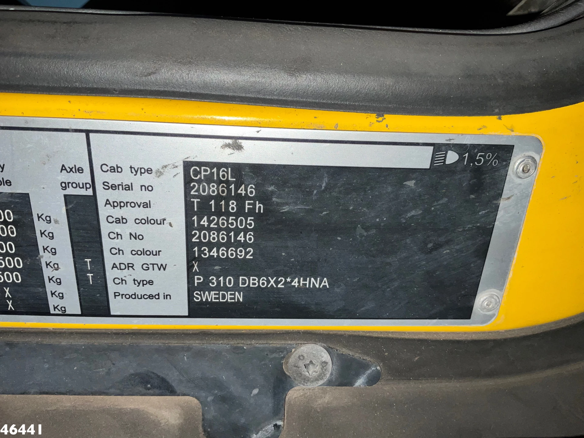 Scania P 2013 - 310 CNG Chassis cabine Retarder with PTO Just 205.148 km! obrázek 20