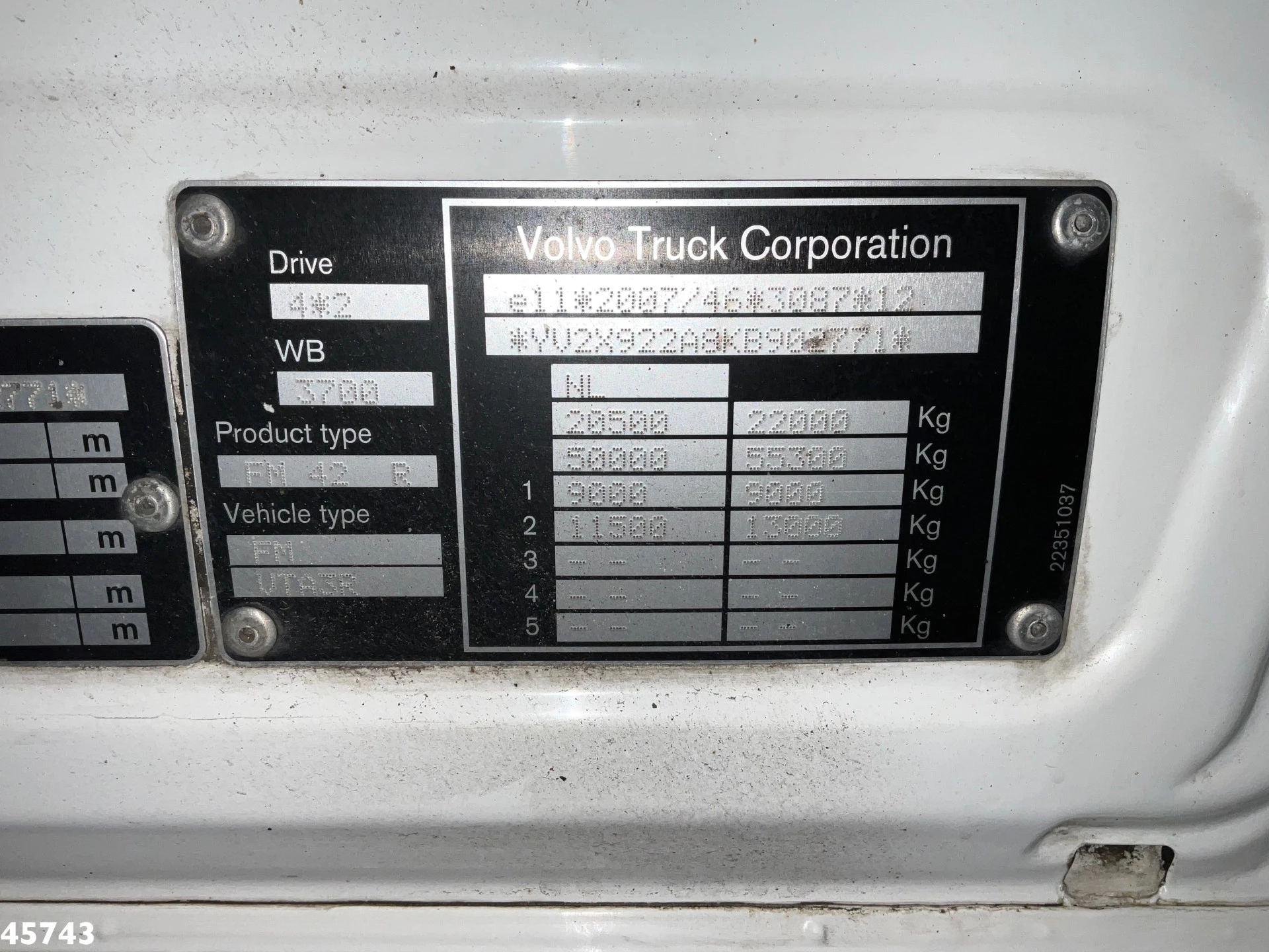 Volvo FM 370 Euro 6 VDL 14 Ton portaalarmsysteem 2019 Bild 18
