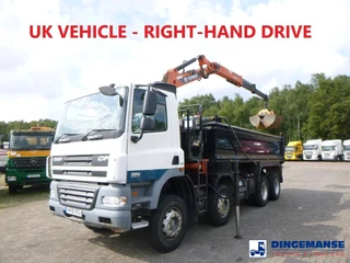 DAF CF 85.360 8X4 RHD tipper + Terex 118.2 VGL-A15 2010 на продажу