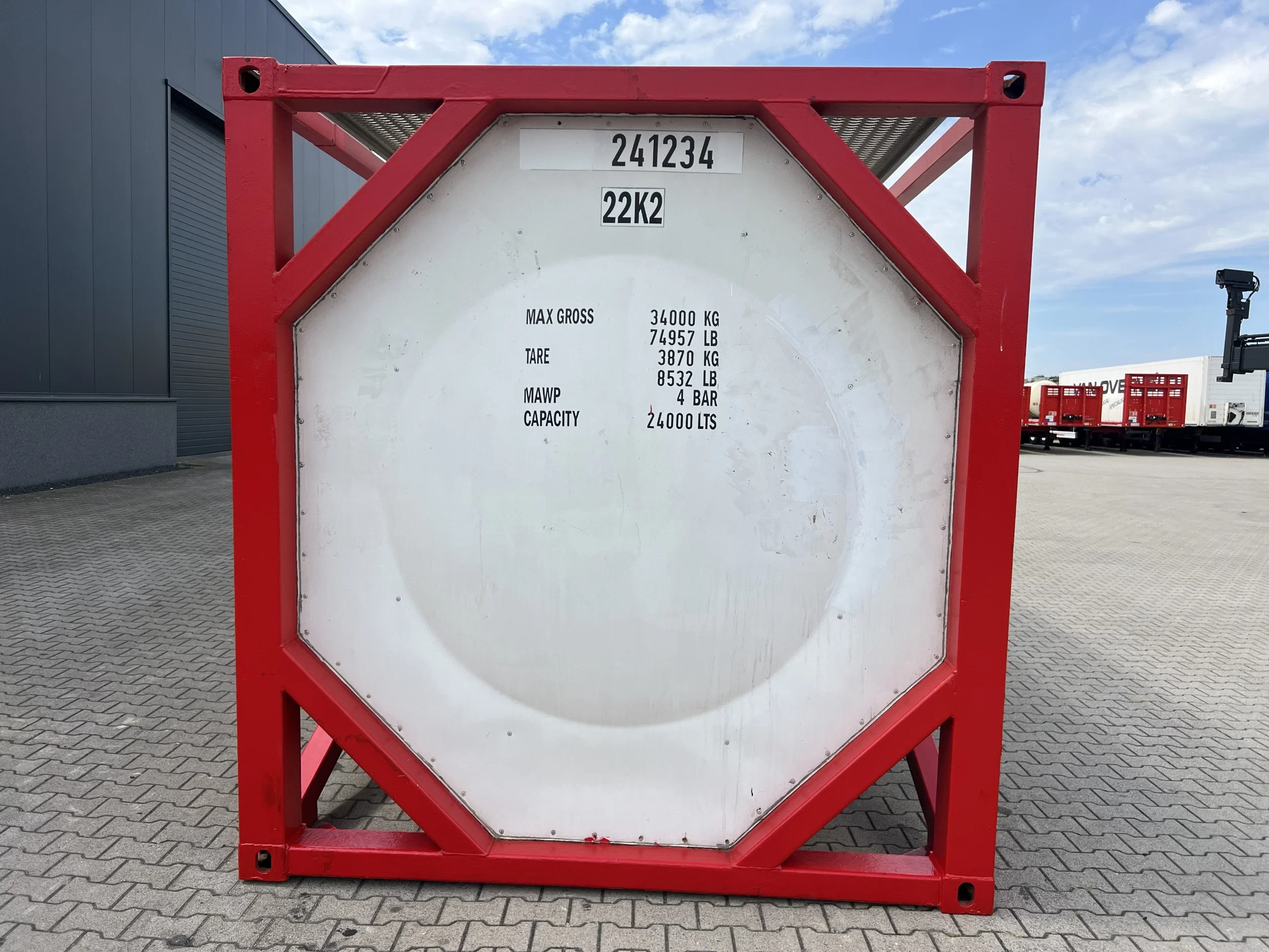 Welfit Oddy 1997 - 20FT ISO, 24.000L / 1-COMP. / UN PORTABLE T11/ valid 2,5Y/CSC-inspection till 09/2026 afbeelding 7