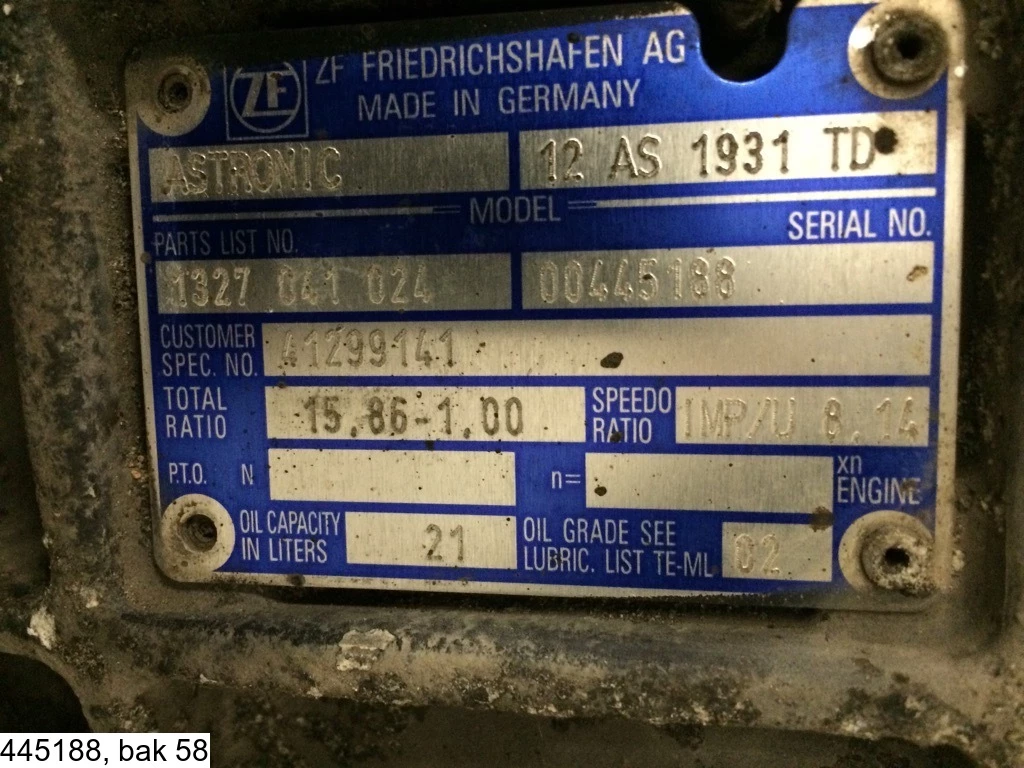ZF - ASTRONIC, 12 AS 1931 TD, Automatic, Retarder obrázek 2