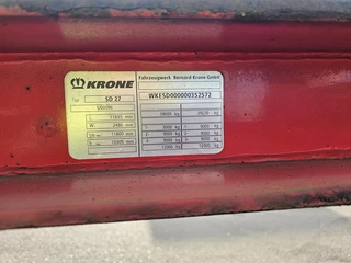 Krone SD 27| SAF INTRADISC | SUPER SLIDING.| BELGIUM | 45 /40 FT 2 X 20 FT. 2007 - N/A bild 10