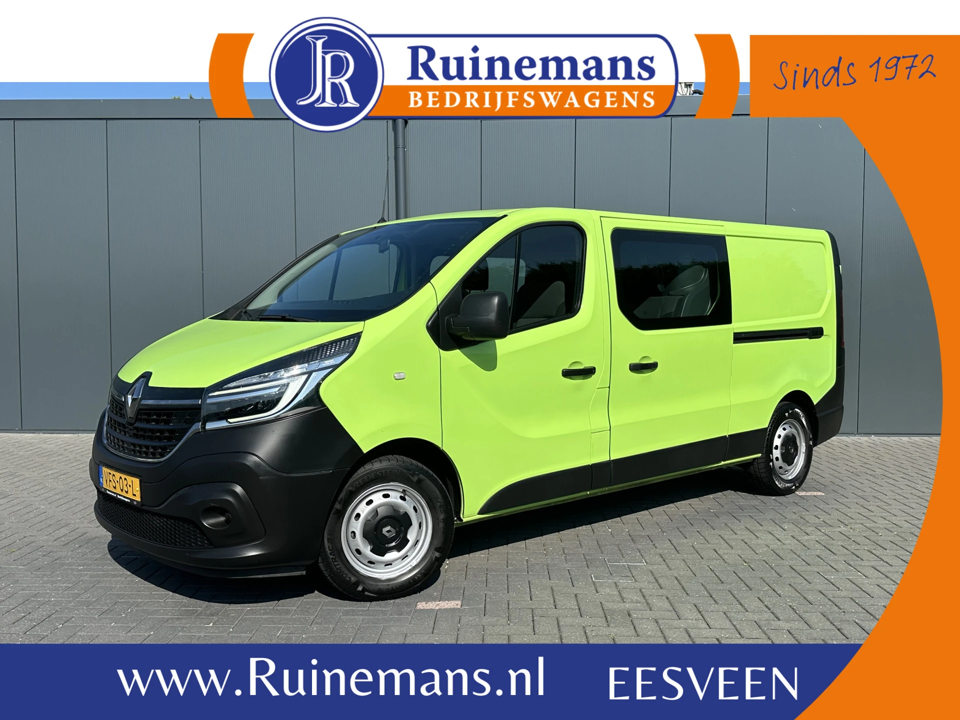 Renault Trafic 2020 - 1.6 dCi / L2H1 / 1e EIG. / DUBBELE CABINE / 2x SCHUIFDEUR / TREKHAAK / AIRCO / CRUISE / DUBBELE CABINE afbeelding 1