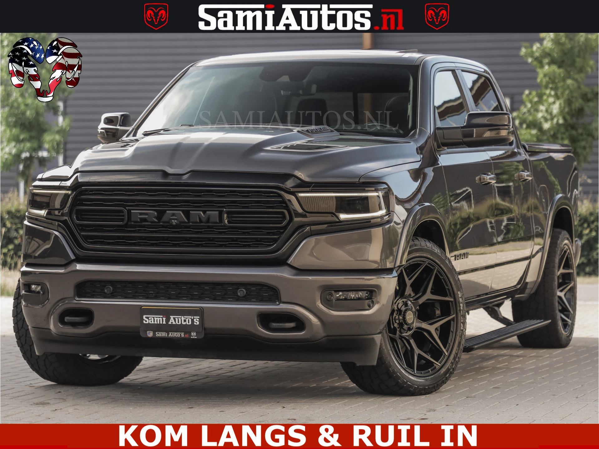 Dodge Ram Pick-Up 2023 - LIMITED NIGHT 5.7 V8 402PK | HUD | 4PL WHEELS | LUCHTVERING |OPEN UILAAT KLEP | BOM VOL | GRANITE CRYSTAL | DC | immagine 59