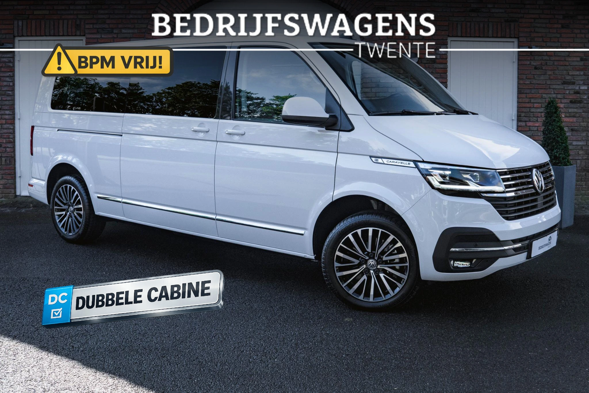 Volkswagen Transporter 2023 - T6.1 204 PK DSG CARAVELLE L2H1 A-KLEP afbeelding 1