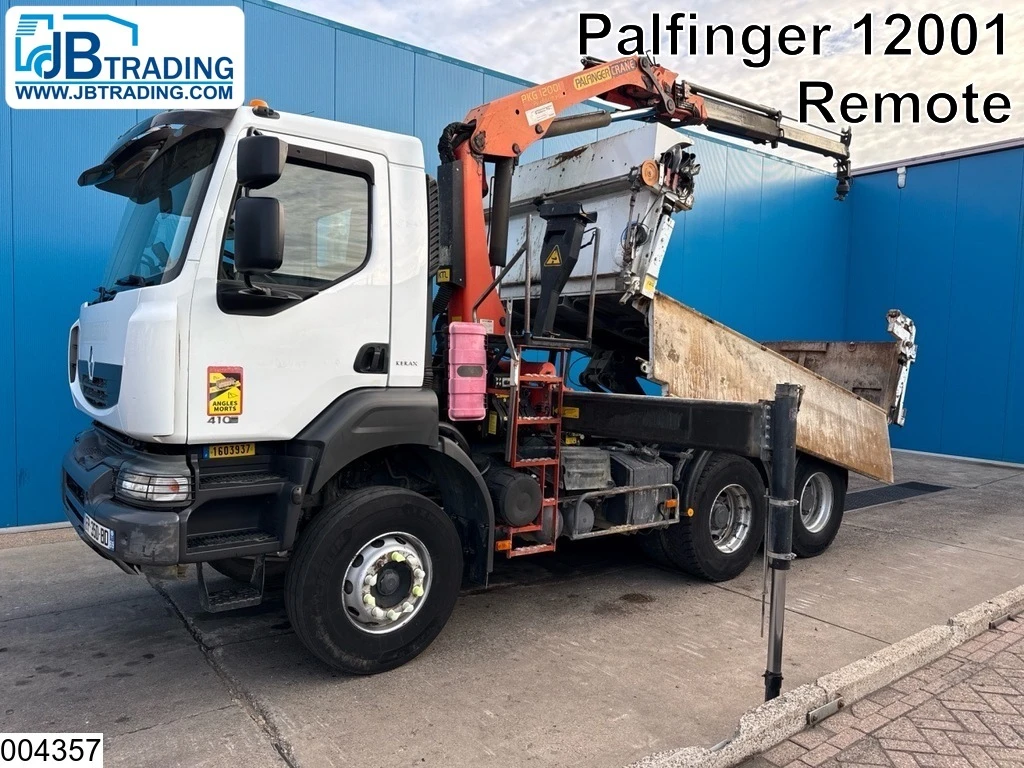 Renault 2008 - Kerax 410 Dxi 6x4, Palfinger, Tri-benne, Retarder, Remote afbeelding 1