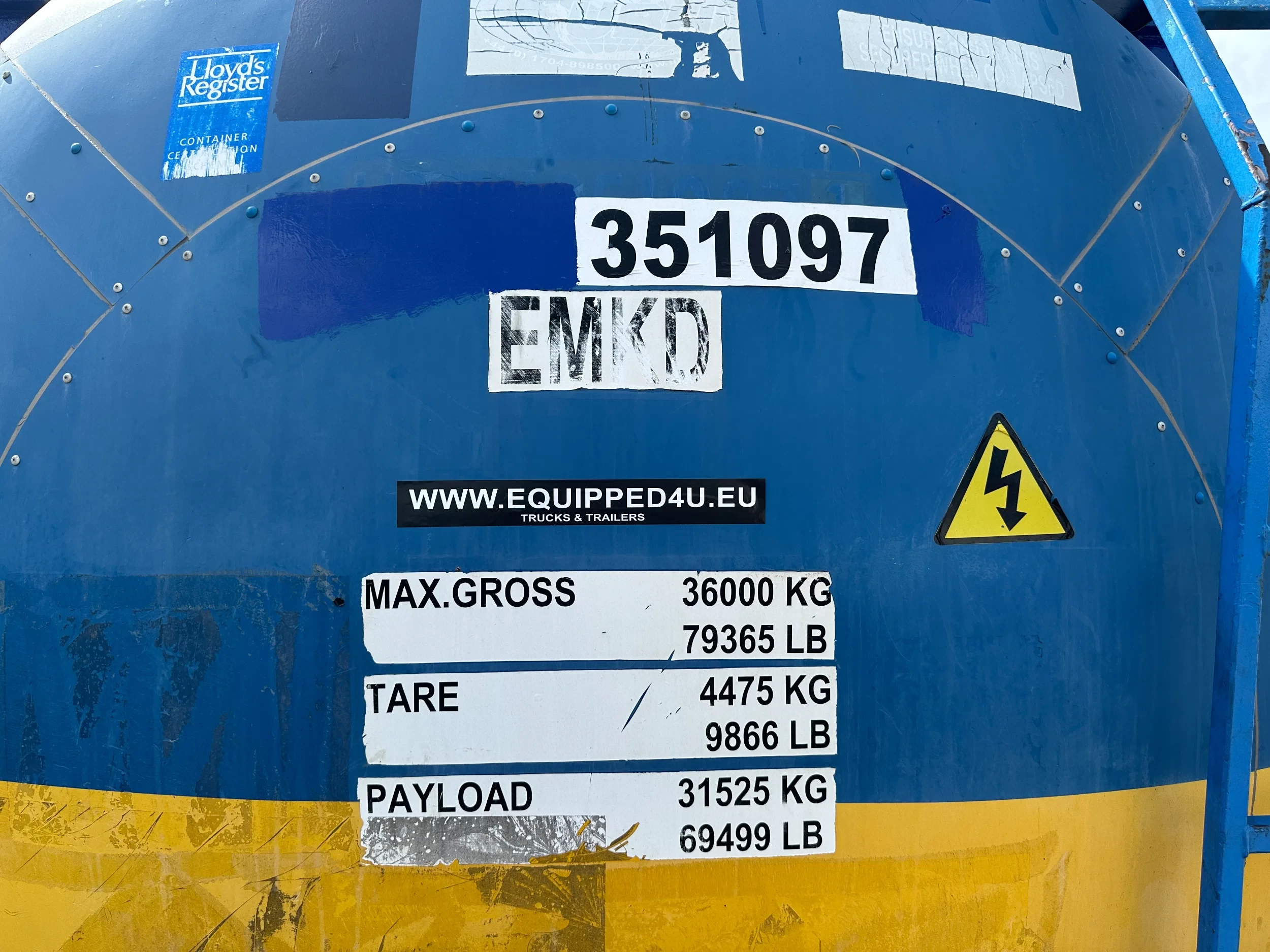 UBH INTERNATIONAL 2005 - 34.570L / 1-comp. / 4 BAFFLES / 20FT swapbody / T11 / EMKD / ADR 5Y + CSC-inspection: 04/2028 afbeelding 14