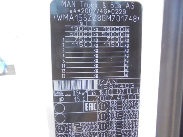 MAN TGS 2016 - 6X2 1 CYLINDER NOT OK afbeelding 18
