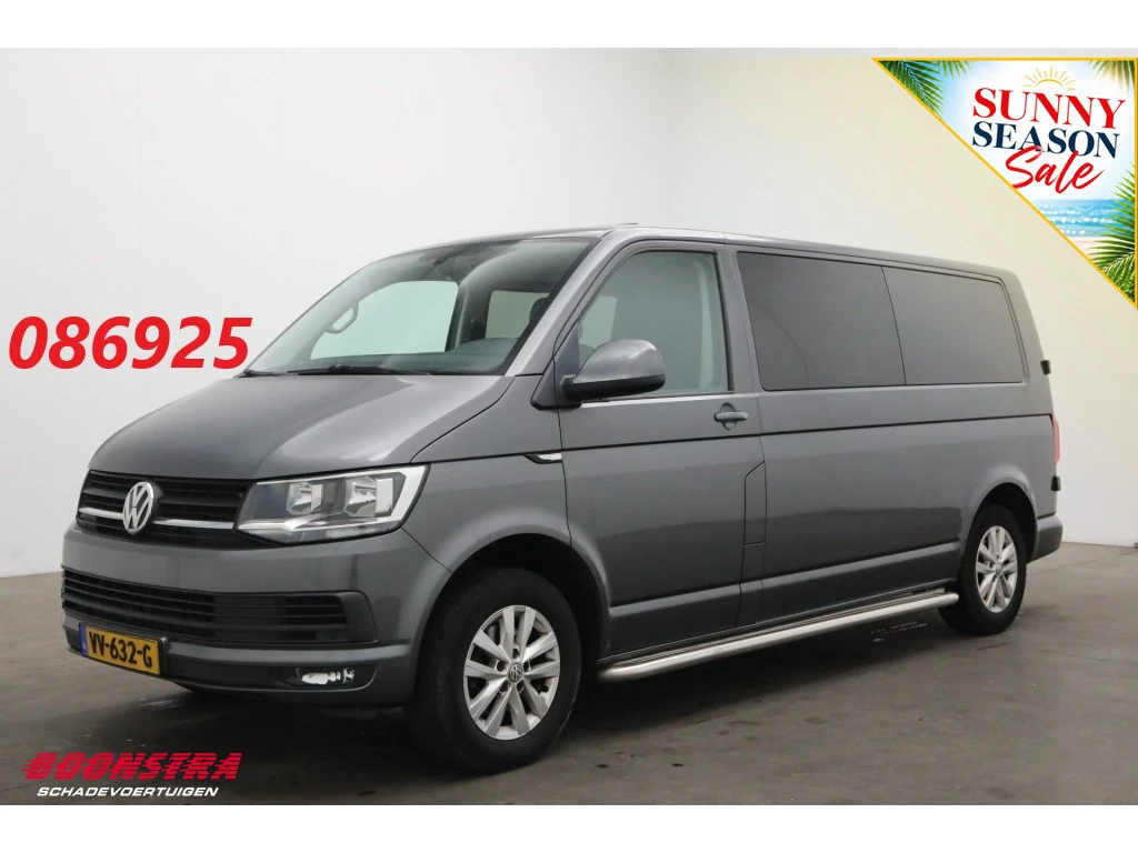Volkswagen Transporter 2016 - 2.0 TDI L2-H1 Highline AUT DoKa Glasdak Cruise Airco Navi Leder afbeelding 1