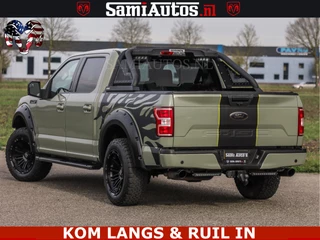 Dodge Ram Pick-Up 2018 - FORD F150 5.0 V8 4X4 | MAT OLIVE GREEN | BIJTELLING VRIJ | ZEER DIK | CAMERA | 3500KG | PANORAMA | LEDER | GO RHINO ROLLBAR | immagine 51