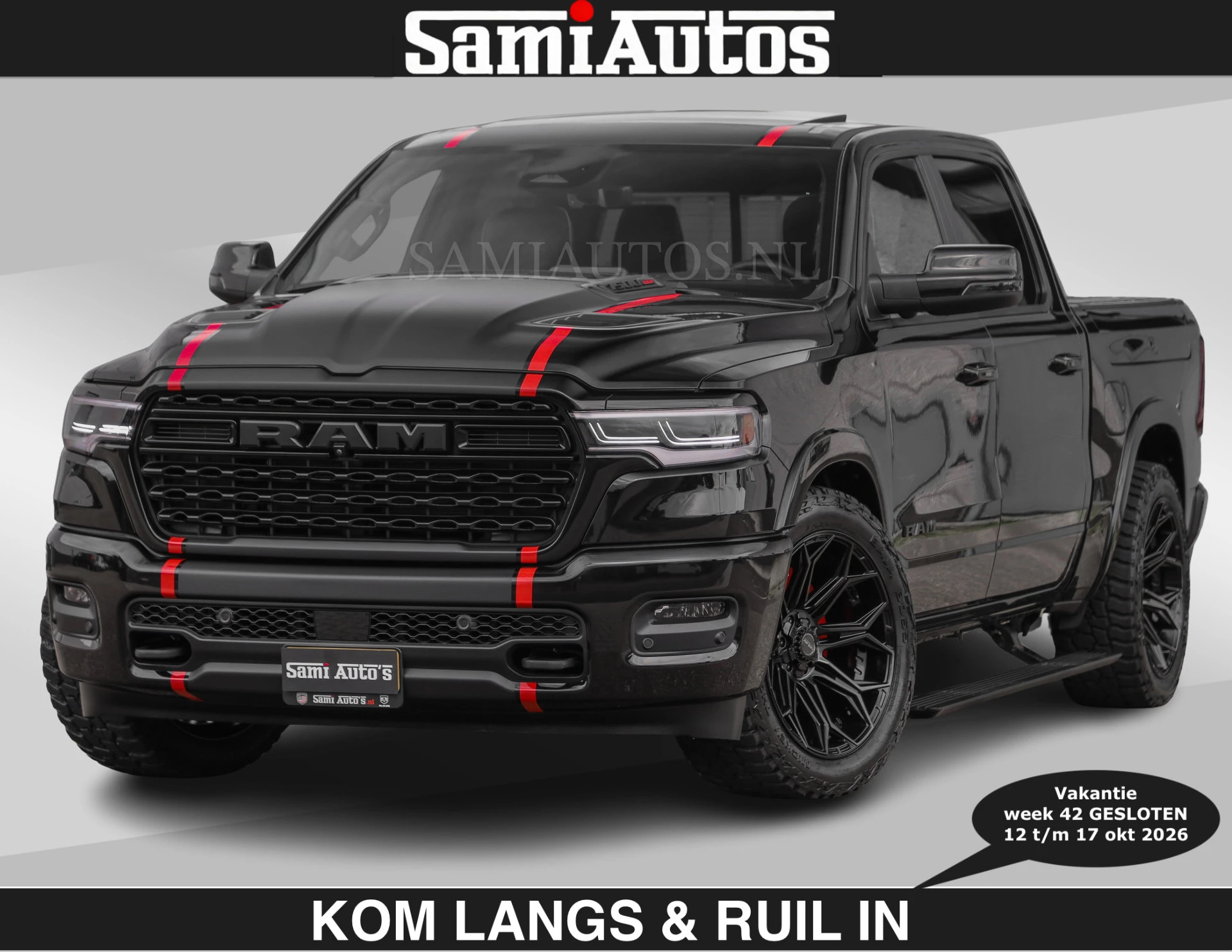 Dodge Ram Pick-Up 2024 - Limited 540 PK | HUD | €84950,- excl | LUCHTVERING | MASSAGE | PASSAGIERSSCHERM | De Meest Luxe en Volle in zijn Klasse | afbeelding 1