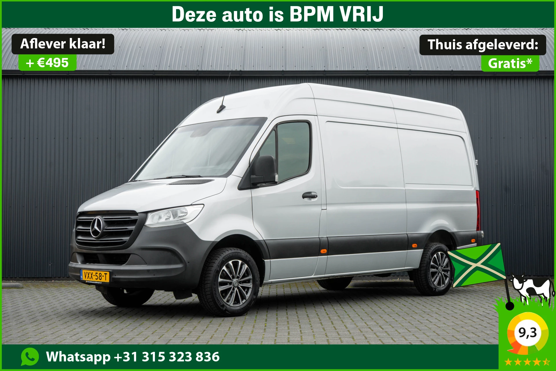 Mercedes-Benz Sprinter 2019 - 316CDI L2H2 | 163 PK | 3-Zits | Climatronic | Camera | Carplay | Airco afbeelding 1