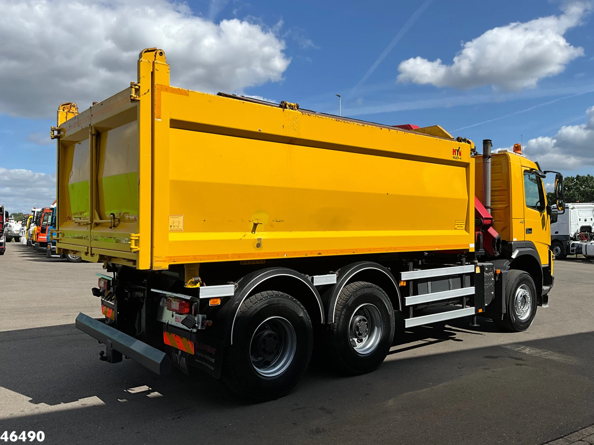 Volvo FMX 410 6x6 Full Steel Manual HMF 14 Tonmeter laadkraan 2012 afbeelding 4