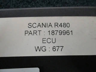 Scania - 1879961// 1890031 // 1890032 / 1879949 ECU COO7 R 480 EURO 5 imagen 3 miniatura