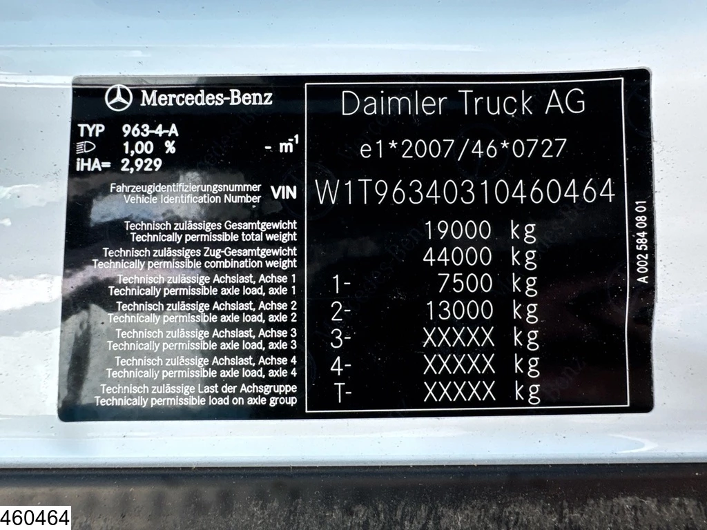 Mercedes-Benz Actros 2020 - 1843 MP5, EURO 6, Retarder, MirrorCams image 7