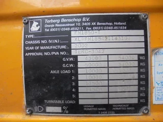 Terberg FM 1850 2002 - 8X4 TRIPLE NL TRUCK bild 34