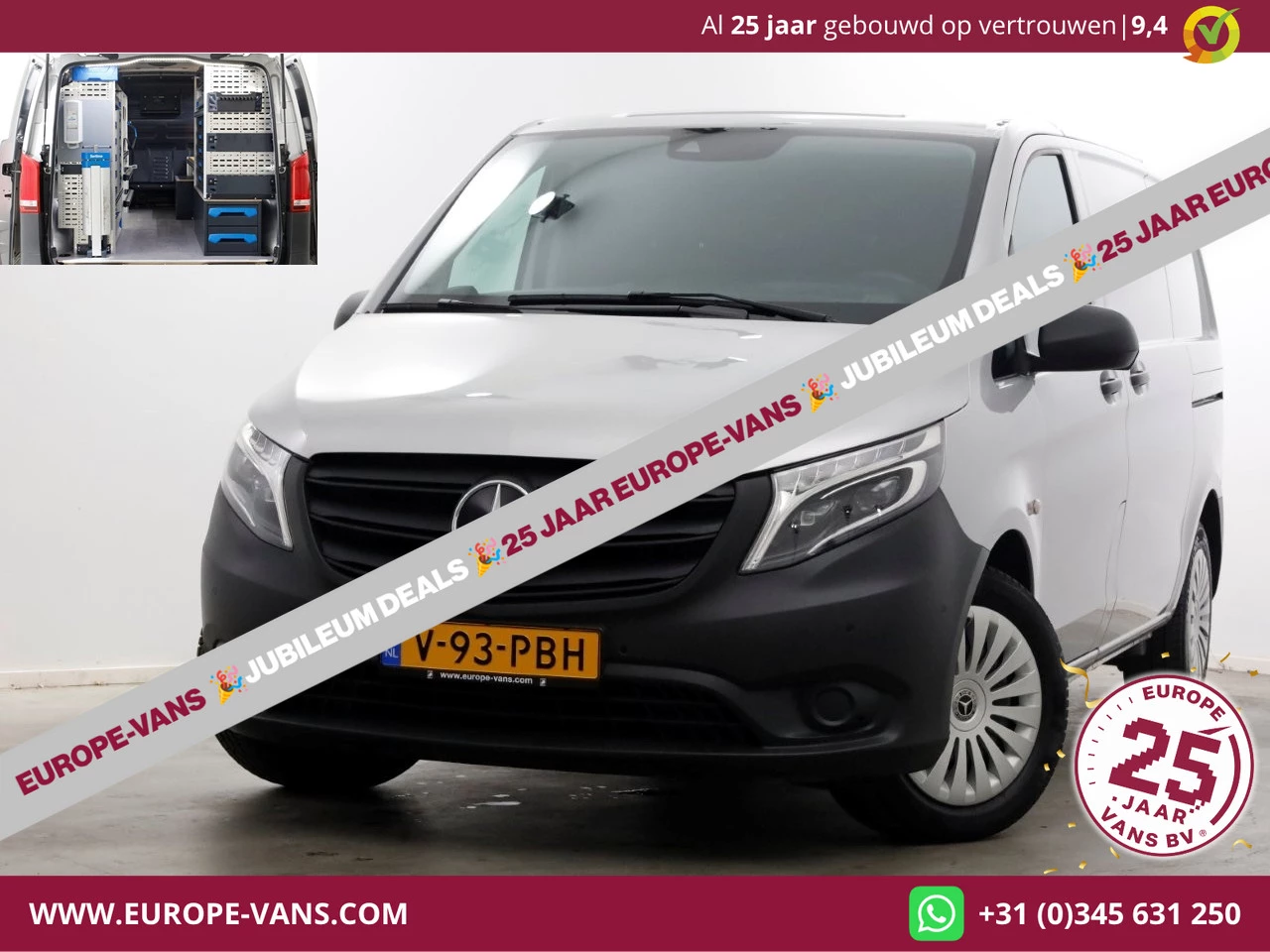 Mercedes-Benz Vito 2022 - 114 CDI 136pk Compact 9G Automaat 2x Schuifdeur/LED/Camera/Inrichting 11-2022 imagem 1