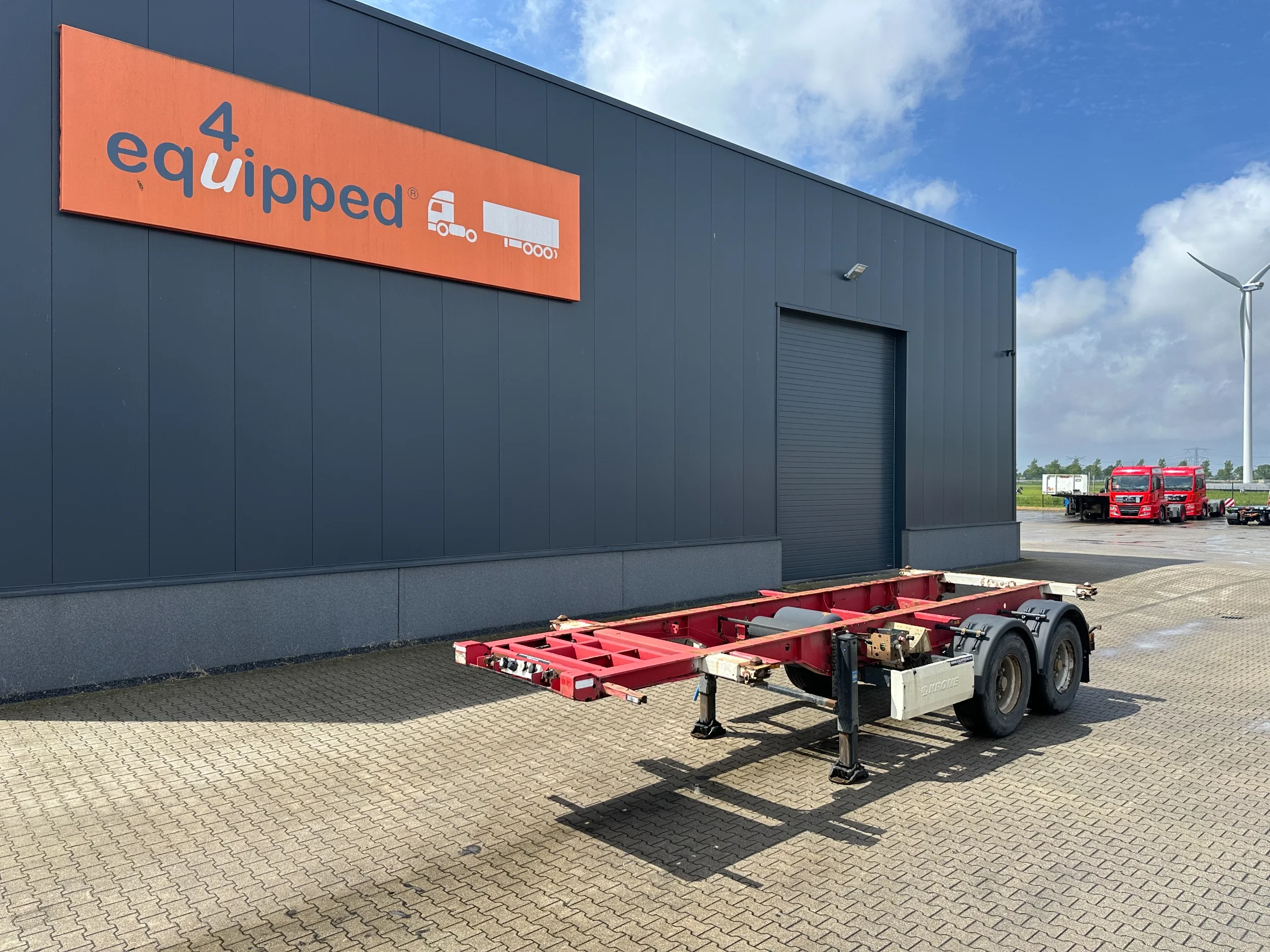 Krone 2009 - 2-axle 20FT chassis / BPW + drumbrakes, / airsuspension / empty weight: 3.180kg / 2x available obrázek 25