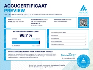 Mercedes-Benz EQV 2024 - 300 90 kWh | SoH 96.7% | L2 7-Persoons afbeelding 24
