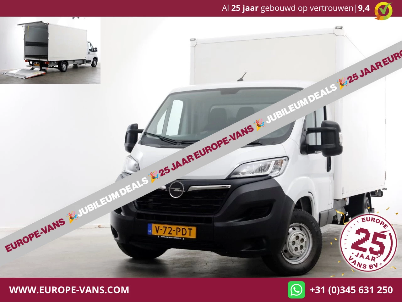 Opel Movano 2023 - 2.2D 140pk Bakwagen met laadklep 1.060kg laadvermogen 08-2023 obrázek 1
