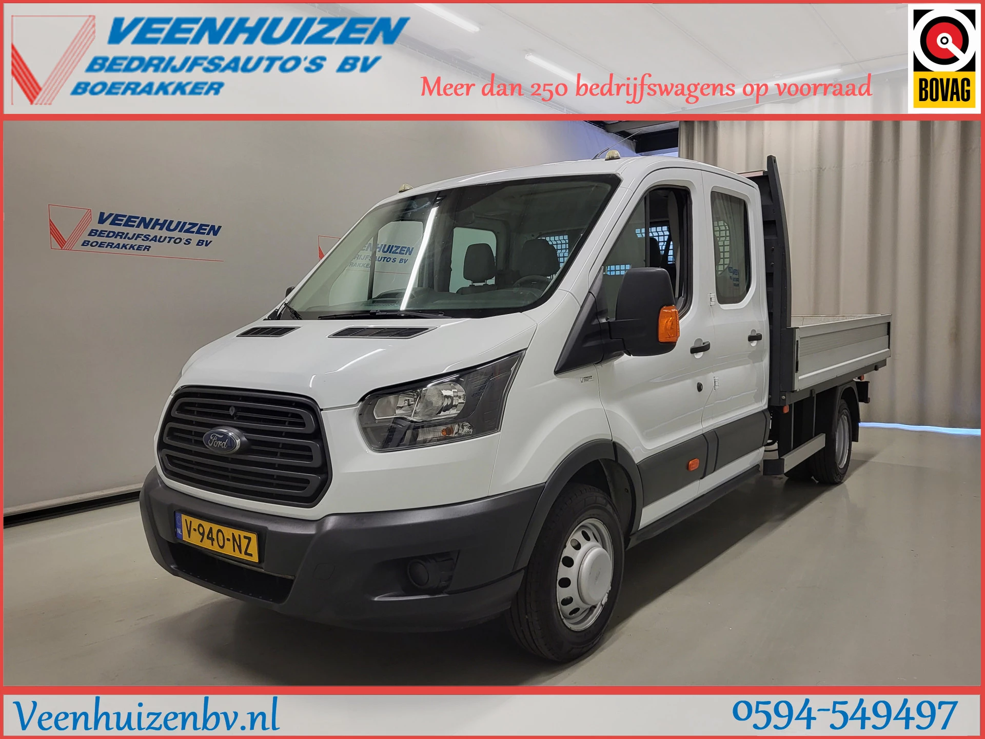 Ford Transit 2018 - 2.0TDCI L4/H1 Pick-up Dubbele Cabine Euro 6! image 1