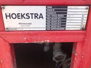 Hoekstra N/A 2000 - MAW20T Gesloten Wipkar-Dieplader Zijdeuren, materiaalkisten, Lage boom 260 cm. Din 50 mm. bild 13
