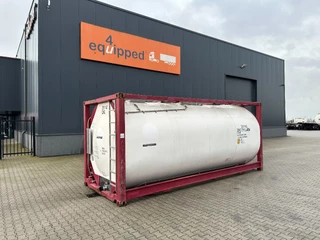 CIMC tankcontainers N/A 2017 - 20FT ISO / 25.040L / L4BN / T12 / steam heating / bottom discharge / 2.5Y-TEST/CSC: 03/2027 immagine 1
