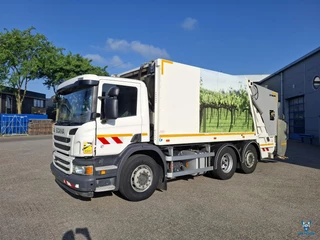 Scania P 2015 - P410 / GARBAGE TRUCK / RETARDER / LIFT+LENKACHSE / 287990 KM / AIRCO / 3SEATS / AUTOMATIC / EURO-6 / 2015 te koop