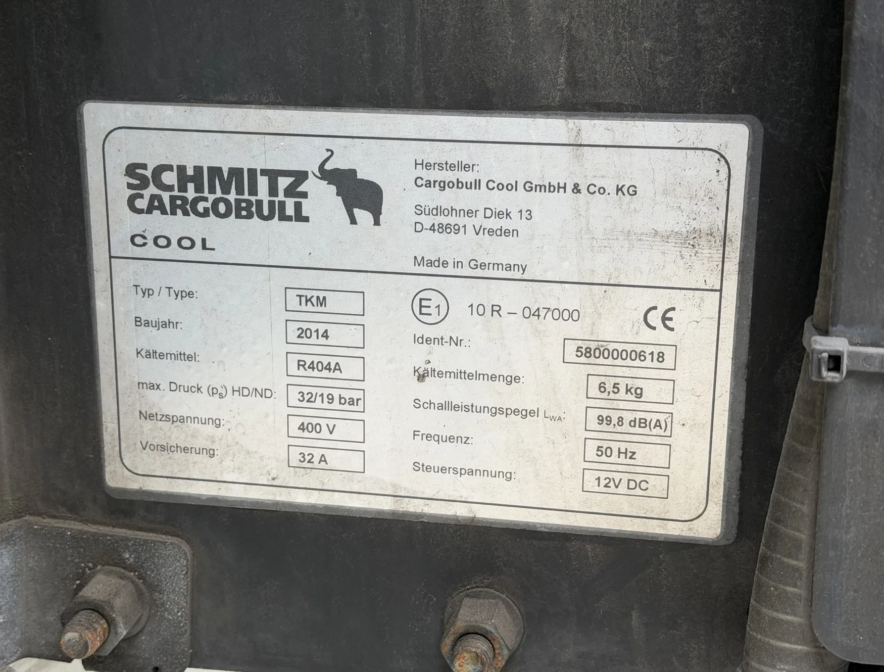 Schmitz Cargobull 2014 - SCB*S3B SCHMITZ TKM COOLING LIFT AXLE TAIL LIFT 270 CM HIGH INSIDE FLOWERWIDE HOLLAND-TRAILER Bild 10