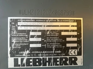 Liebherr LH 60 C Litronic EPA Umschlag bagger 2013 - N/A image 28