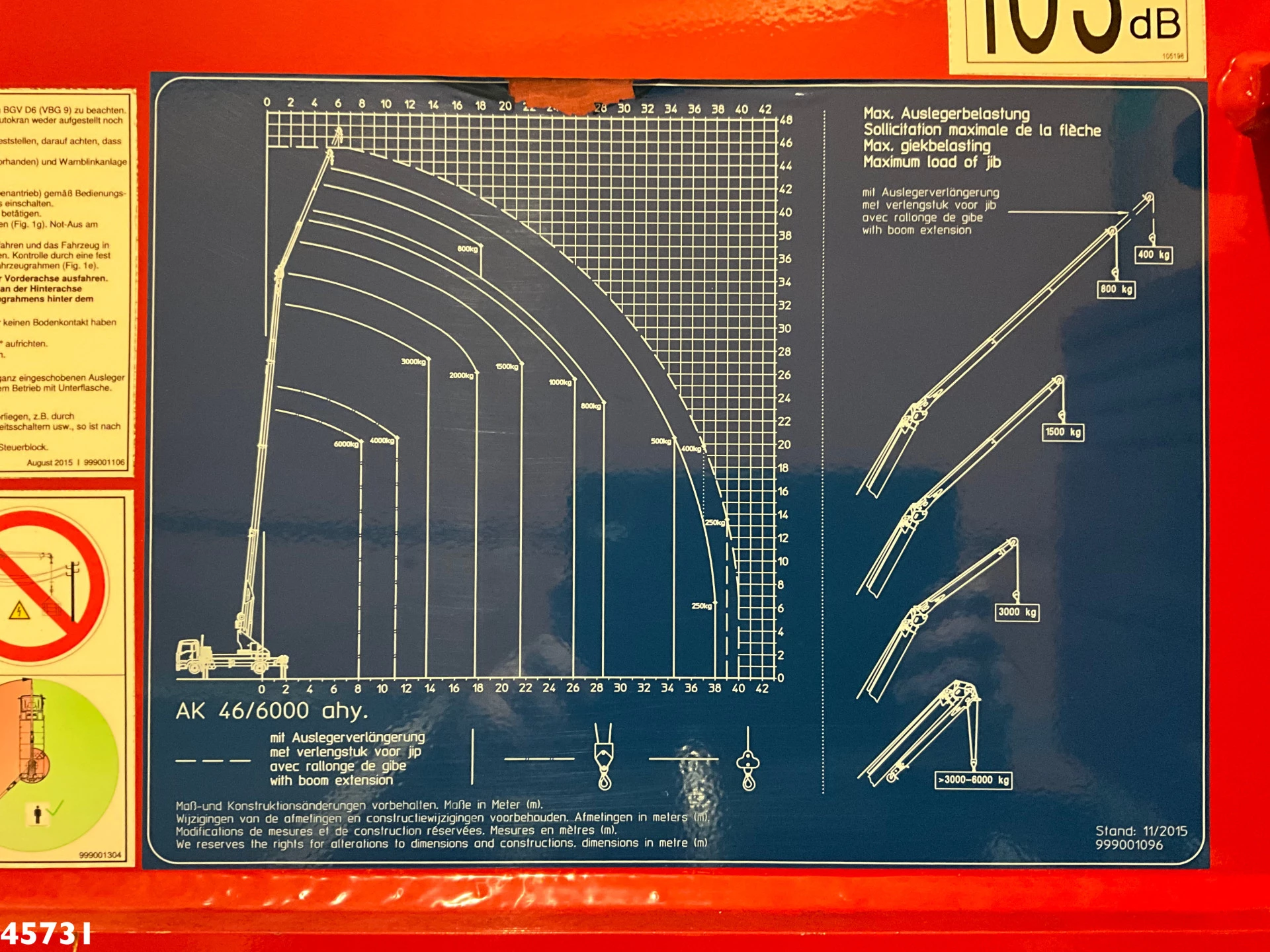 MAN TGM 2019 - 26.320 Euro 6 Bocker hoogwerker met Jib 46 meter Just 33.833 km! afbeelding 29