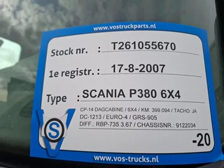 Scania P 2007 - P380 / 6X4 / 2X BIG AXLE / FULL-STEEL / DRUM BRAKES / TEREX TLC 125.2 CRANE / AIRCO / MANUAL / EURO-4 / 2007 zdjecie 42