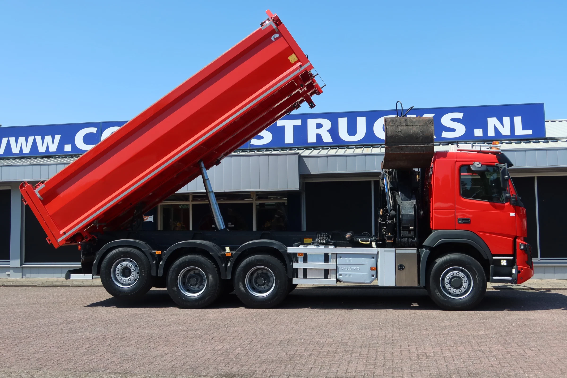 Volvo FMX 420 2019 - Kipper+Kraan H.M.F. 1943Z2 Rotor+Grijper afbeelding 2