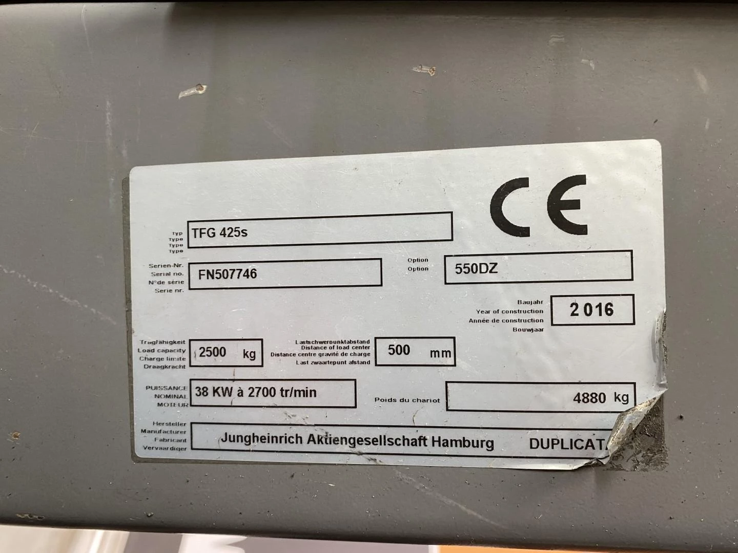 Jungheinrich TFG425s 2016 afbeelding 7