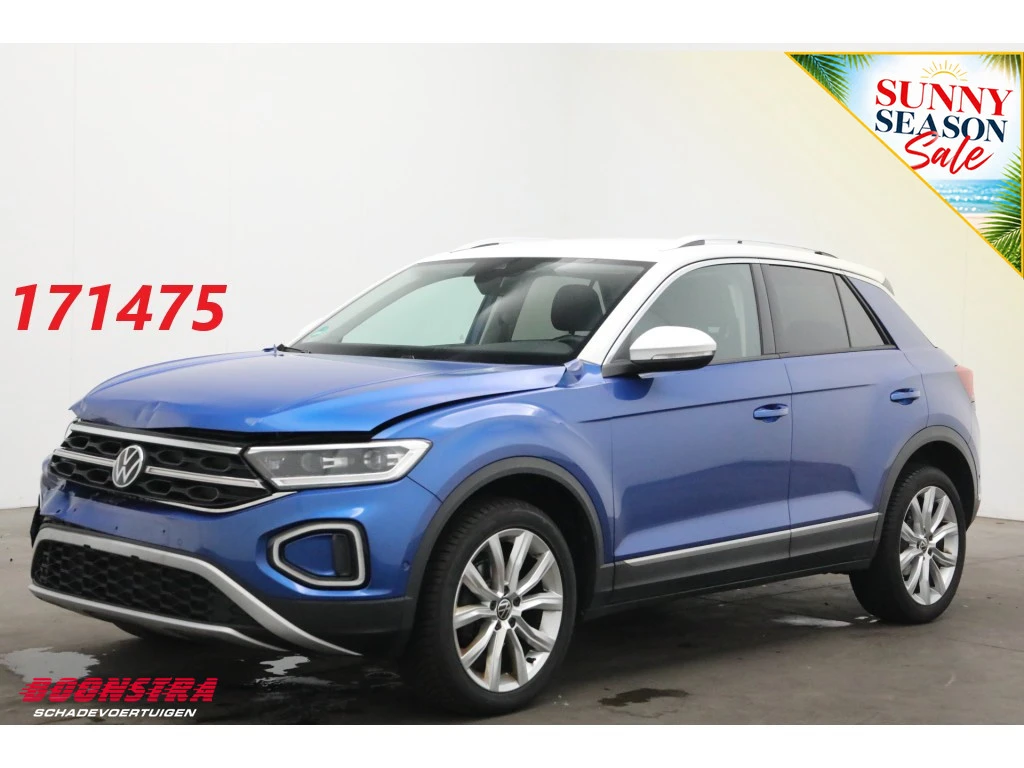Volkswagen T-Roc 2022 - 1.5 TSI DSG Style ACC Navi Clima Ergo Act. SHZ Apple/Android Virtual Camera PDC afbeelding 1