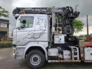 Scania R 2016 - R580 V8 / LOGGING TRUCK / 6X4 / RETARDER / 2XBIG AXLE / PALFINGER EPSILON S270L83 / 20METER / 431534 KM / DIEBOLT 3AXLE TRAILER / AUTOMATIC / EURO-6 / 2016 imagem 14