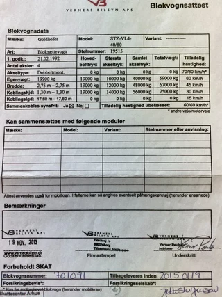 Goldhofer N/A 1992 - 4 AXEL STEERING immagine 10
