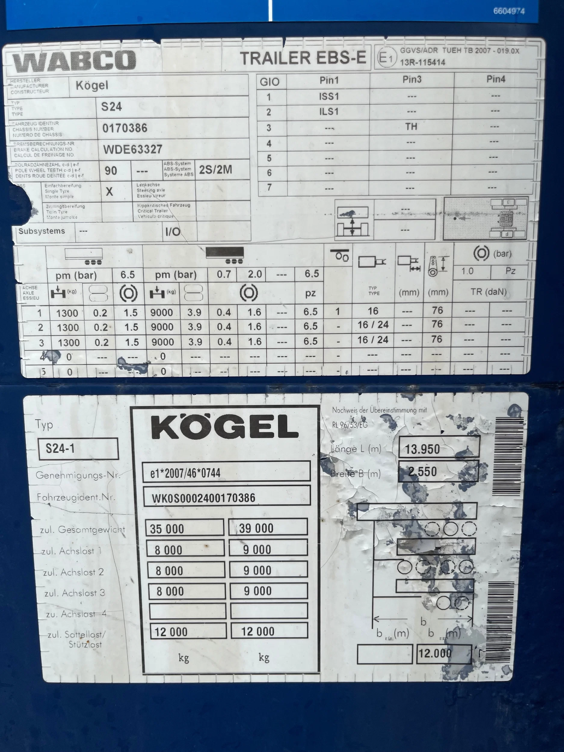 Kögel 2014 - SN 24-1 *MEGA, *Tautliner, *Liftachse, *Hubdach afbeelding 32