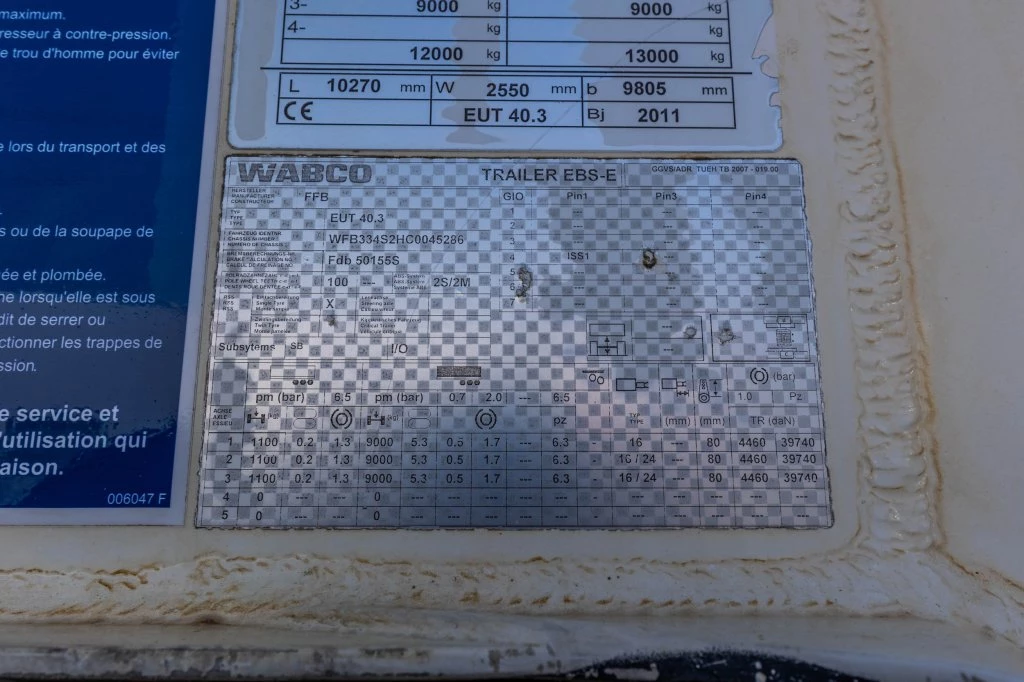 FELDBINDER 2012 - EUT 40.3- 40.000 L CEMENT/CIMENT/ZEMENT obrázek 14