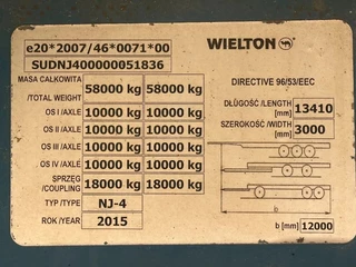 Wielton N/A 2016 - 4 AXEL WITH RAMPS image 5